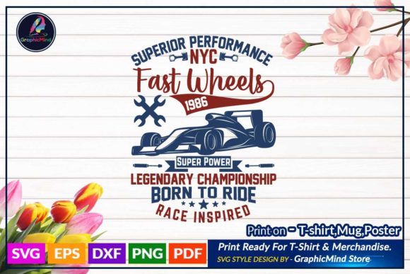 Auto Racing SVG Graphics for Crafts & Design