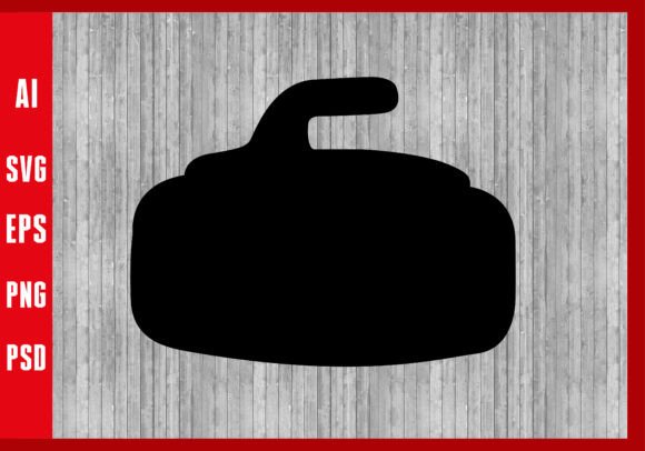 Curling Silhouette Graphics & Illustrations