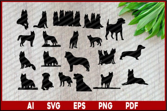 Dog Silhouette, Silhouette, Dog T-Shirt