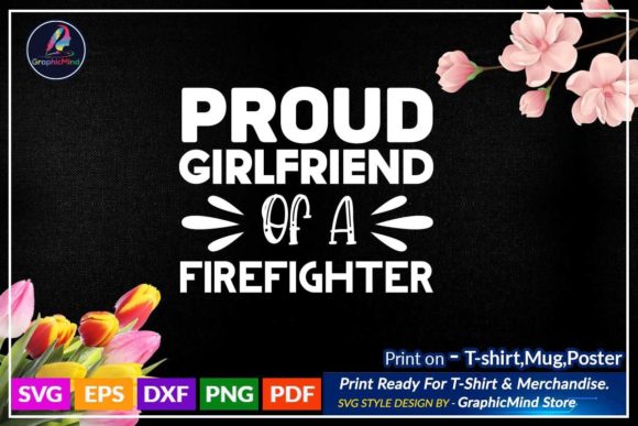 Firefighter SVG T-Shirt Design: Graphics for Crafts & Content