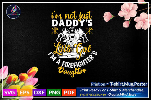 Firefighter SVG T-Shirt Printable Design for Crafts & Graphics