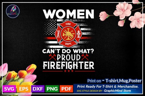 Firefighter SVG T-Shirt Sublimation Desi Graphics