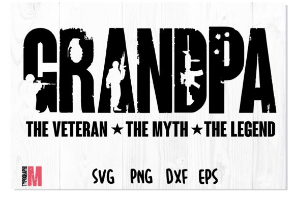 Grandpa Veteran T Shirt Design SVG: Crafts & Graphics for Local Branding