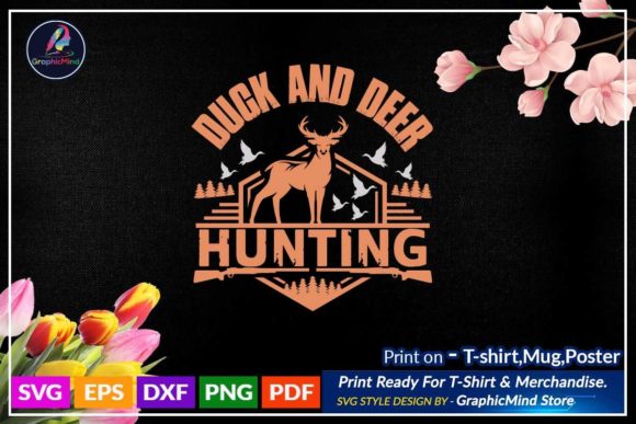 Hunting SVG T Shirt Graphic for Crafts & Graphics