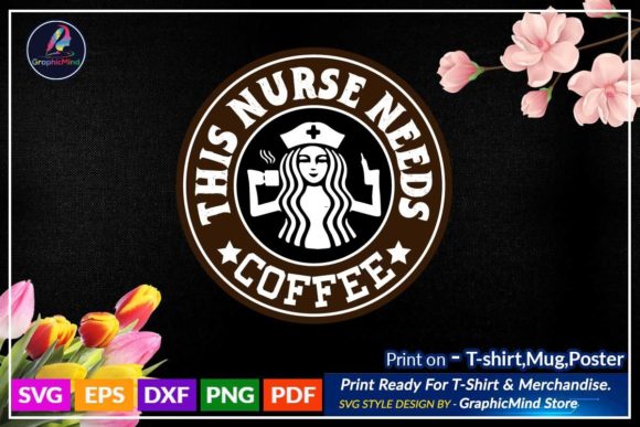 Nursing SVG T-Shirt Design: Graphics for Crafts