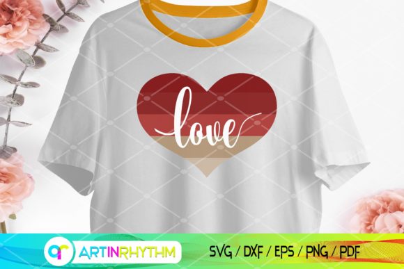 Vintage Heart SVG: Graphics & Crafts Design Asset